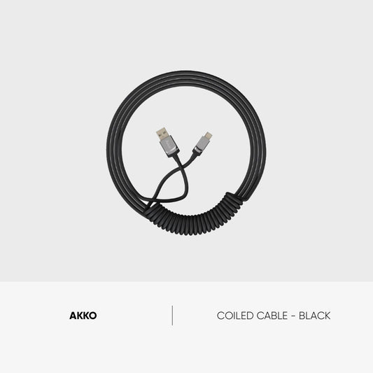 AKKO Coiled Cable - Black