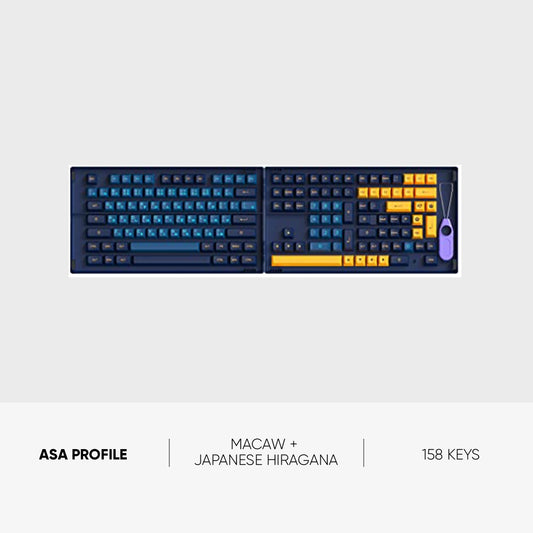 AKKO Keycap - ASA Profile - Macaw + Japanese Hiragana