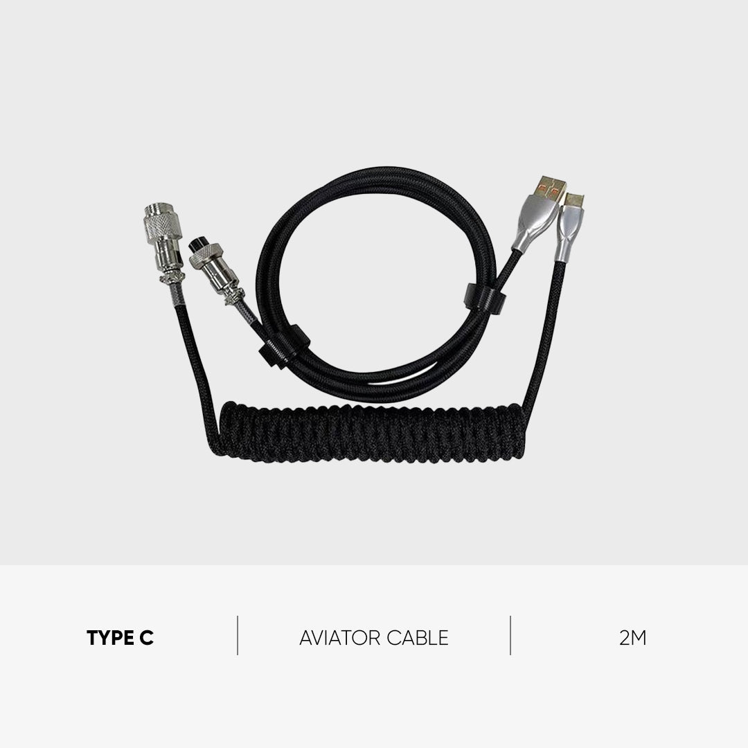 Coiled Aviator Cable